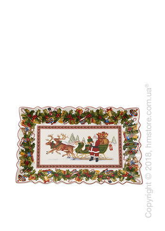 Блюдо для подачи Villeroy & Boch коллекция Toy’s Fantasy, 35х22,5 см, Packing Santa's sleigh