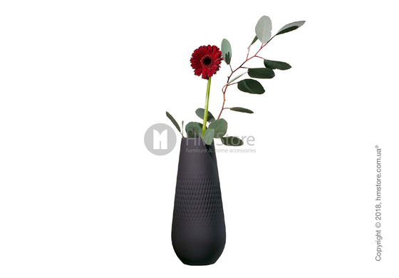 Ваза Villeroy & Boch коллекция Collier Carré, 26 см, Black