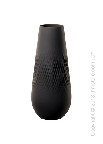 Ваза Villeroy & Boch коллекция Collier Carré, 26 см, Black