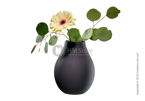 Ваза Villeroy & Boch коллекция Collier Perle, 20 см, Black