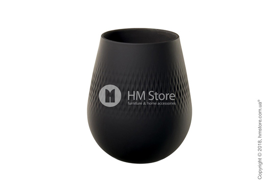Ваза Villeroy & Boch коллекция Collier Carré, 14 см, Black