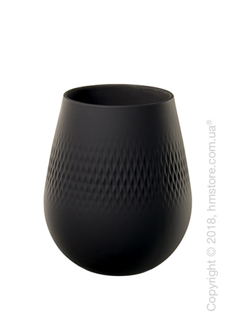Ваза Villeroy & Boch коллекция Collier Carré, 14 см, Black