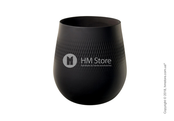 Ваза Villeroy & Boch коллекция Collier Carré, 22,5 см, Black