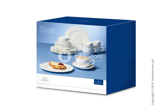 Набор фарфоровой посуды Villeroy & Boch коллекция Royal на 6 персон, 18 предметов
