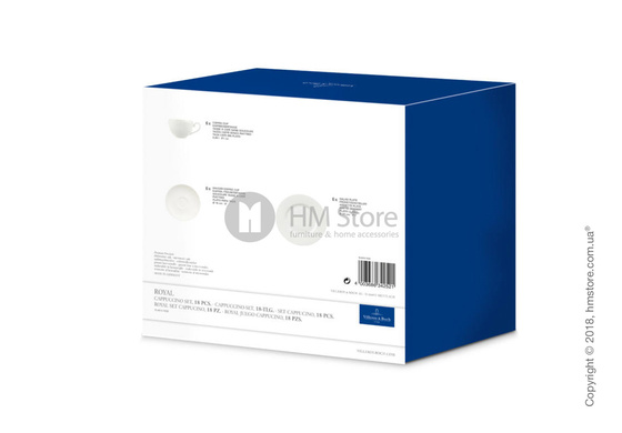 Набор фарфоровой посуды Villeroy & Boch коллекция Royal на 6 персон, 18 предметов