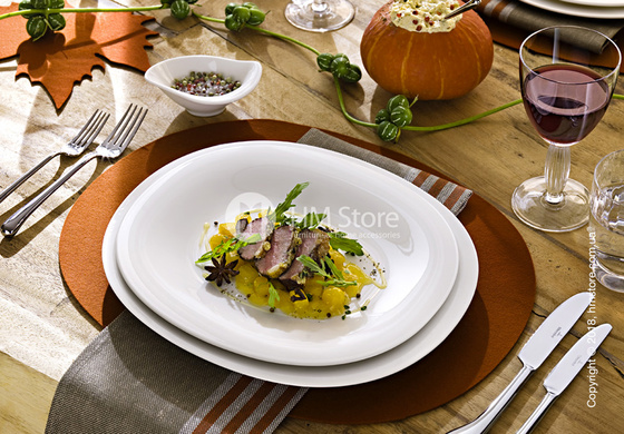 Тарелка столовая мелкая Villeroy & Boch коллекция New Cottage Basic, 29х25 см