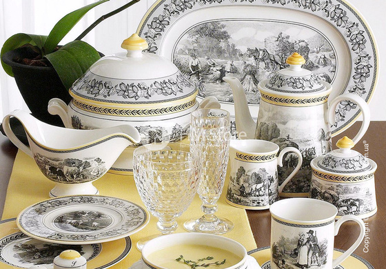 Соусница с блюдцем Villeroy & Boch коллекция Audun Ferme, 400 мл