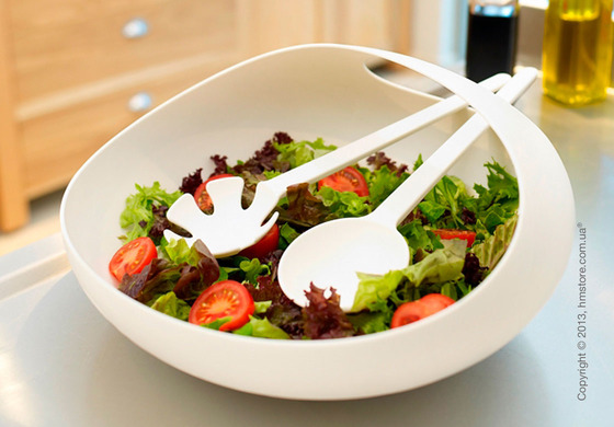 Салатница Joseph Joseph Salad Bowl & Servers, Белая