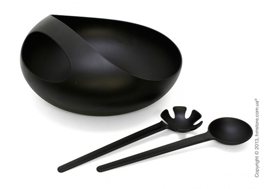 Салатница Joseph Joseph Salad Bowl & Servers, Черная Салатница Joseph Joseph Salad Bowl & Servers, Черная
