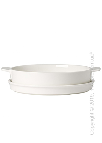 Форма для выпечки фарфоровая с крышкой Villeroy & Boch коллекция Clever Cooking, 24 см