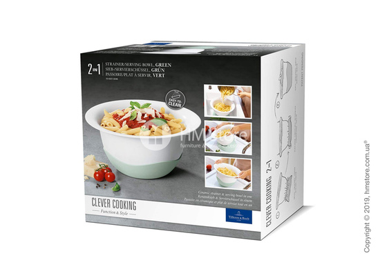 Дуршлаг/блюдо для подачи Villeroy & Boch коллекция Clever Cooking, 29 см, Green Дуршлаг/блюдо для подачи Villeroy & Boch коллекция Clever Cooking, 29 см, Green