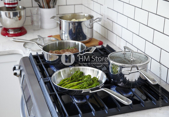 Сковорода KitchenAid Skillet серия 3-Ply Copper Core 28 см, Stainless Steel 