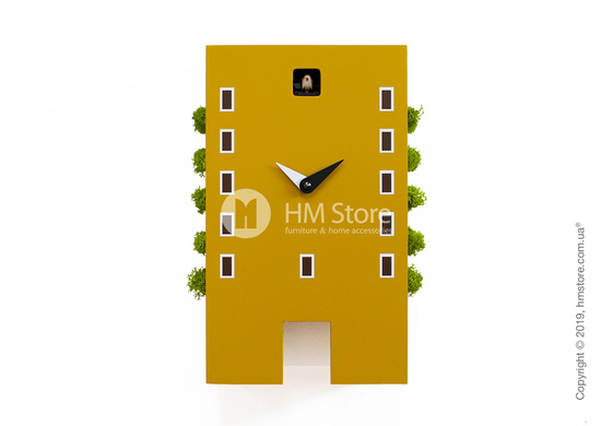 Часы Progetti Urban Cuckoo Clock, Mustard