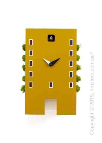 Часы Progetti Urban Cuckoo Clock, Mustard
