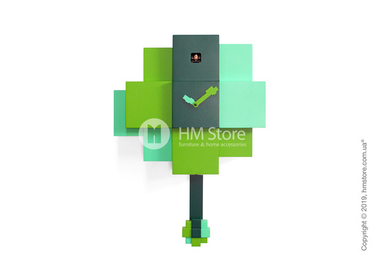 Часы настенные Progetti Choco Wall Clock, Green