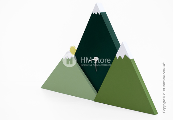 Часы настенные Progetti Sunset Wall Clock, Green