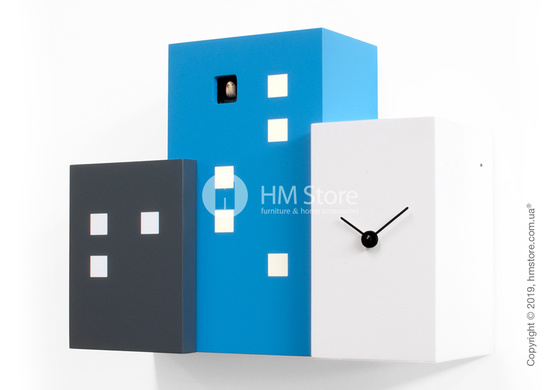 Часы настенные Progetti Walls Cucù Wall Clock, Light Blue