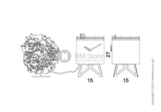 Часы настольные Progetti Birdwatching Clock