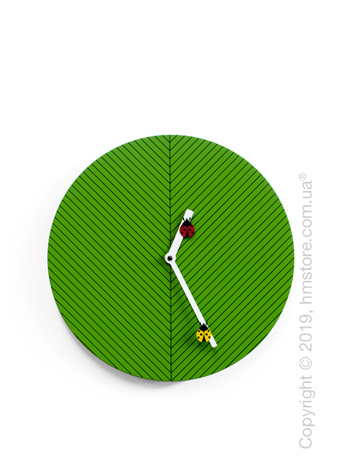 Часы настенные Progetti Time2bugs Wall Clock, Green