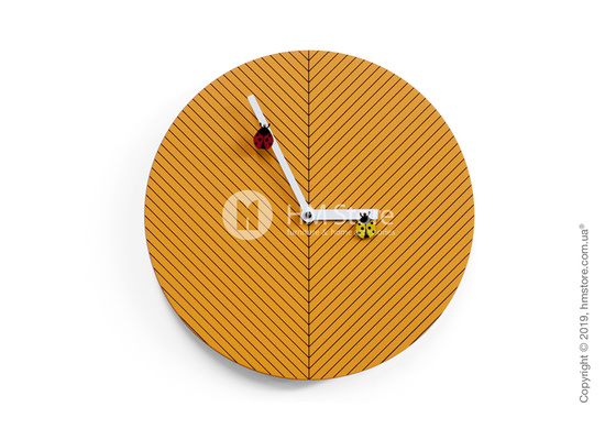 Часы настенные Progetti Time2bugs Wall Clock, Light Orange Часы настенные Progetti Time2bugs Wall Clock, Light Orange