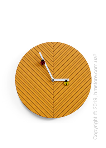 Часы настенные Progetti Time2bugs Wall Clock, Light Orange