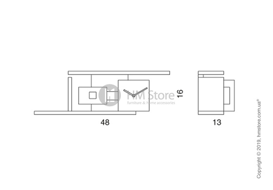 Часы настенные Progetti Mies Wall Clock
