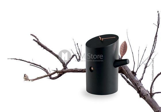 Часы настольные Progetti Nido Clock, Black