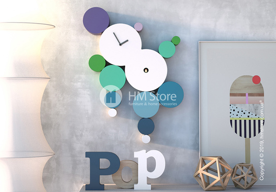 Часы настенные Progetti Cucuball Wall Clock, Cold Colour