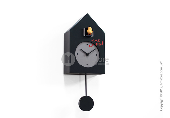 Часы настенные Progetti Freebird Punk Wall Clock, Black