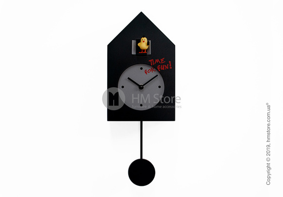 Часы настенные Progetti Freebird Punk Wall Clock, Black