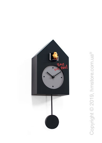 Часы настенные Progetti Freebird Punk Wall Clock, Black