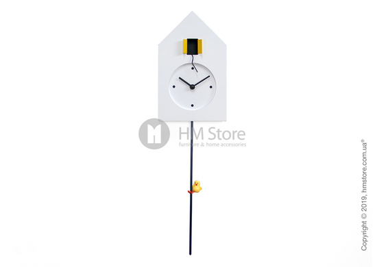 Часы настенные Progetti Freebird Tarzan Wall Clock, White