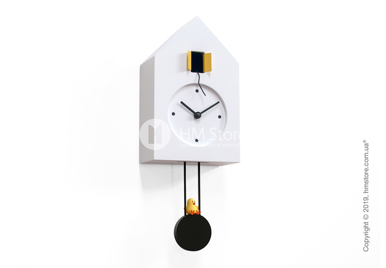 Часы настенные Progetti Freebird Wall Clock, White