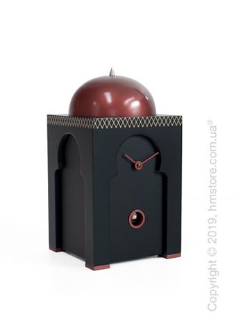 Часы настольные Progetti Sheikh Clock with Greek Fret, Black