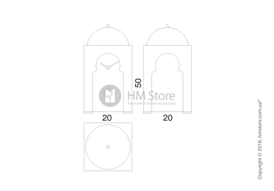 Часы настольные Progetti Sheikh Clock, White Часы настольные Progetti Sheikh Clock, White