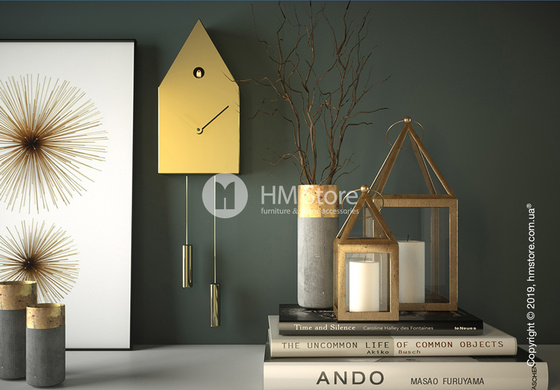 Часы настенные Progetti 24k Wall Clock, Gold