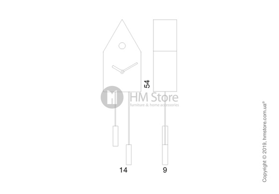 Часы настенные Progetti 24k Wall Clock, Chrome