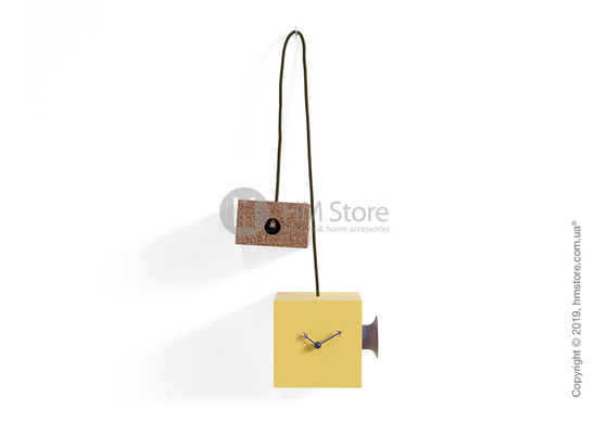 Часы Progetti Uhuhu Clock, Yellow and Purple Часы Progetti Uhuhu Clock, Yellow and Purple