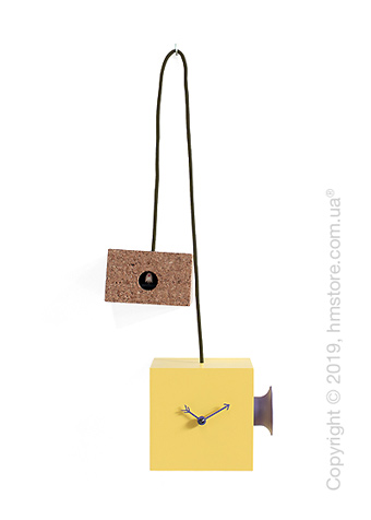 Часы Progetti Uhuhu Clock, Yellow and Purple