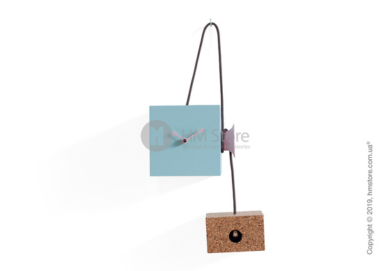 Часы Progetti Uhuhu Clock, Light Blue and Pink