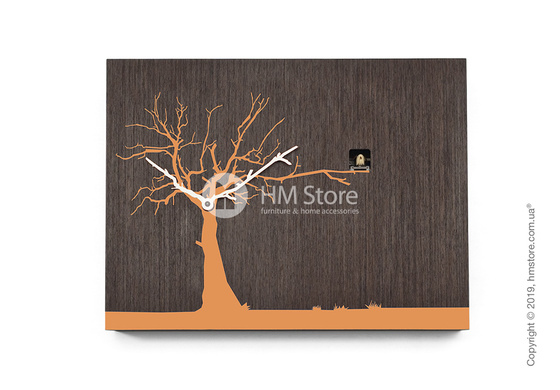 Часы настенные Progetti CùCùRùKù Wall Clock, Natural Wenge, Orange Tree Часы настенные Progetti CùCùRùKù Wall Clock, Natural Wenge, Orange Tree