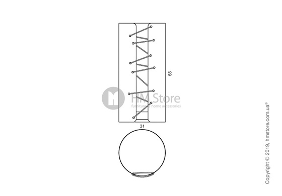 Подставка для зонтов Progetti Nodo Savoia, White and Green