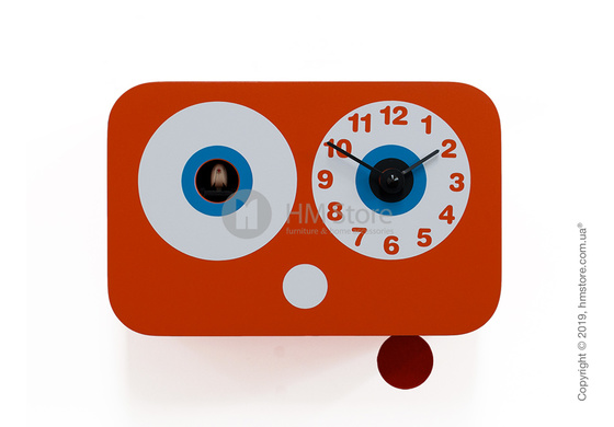 Часы настенные Progetti Cucchino Wall Clock, Orange