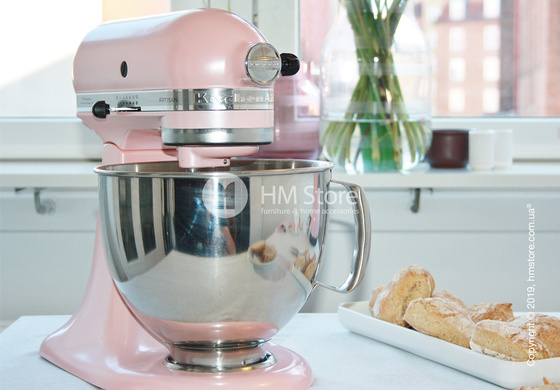 Планетарный миксер KitchenAid Artisan Series 5-Quart Tilt-Head Stand Mixer Plus Bowl 4.8 л, Silk Pink