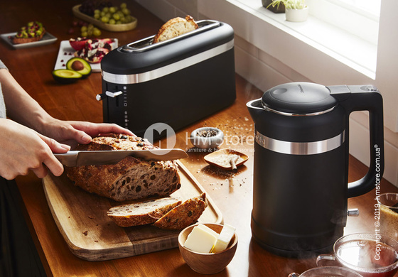 Тостер KitchenAid Design Long 1-Slot Toaster, Matte Black