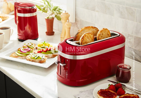 Тостер KitchenAid Design Long 2-Slot Toaster, Empire Red