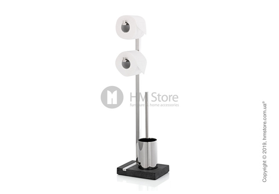 Стойка для ванной комнаты Blomus Menoto Double Toilet Butler, Polished Stainless Steel Стойка для ванной комнаты Blomus Menoto Double Toilet Butler, Polished Stainless Steel