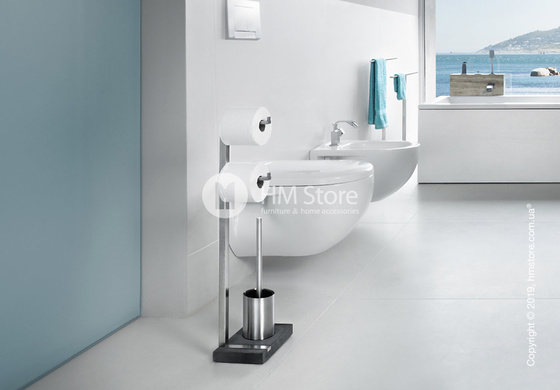 Стойка для ванной комнаты Blomus Menoto Double Toilet Butler, Polished Stainless Steel