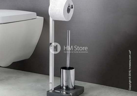 Стойка для ванной комнаты Blomus Menoto Double Toilet Butler, Polished Stainless Steel Стойка для ванной комнаты Blomus Menoto Double Toilet Butler, Polished Stainless Steel