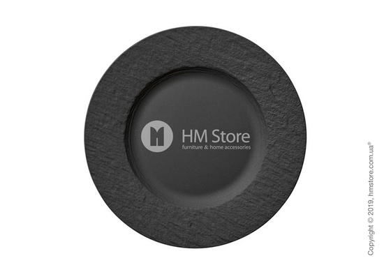 Тарелка десертная столовая мелкая Villeroy & Boch коллекция Manufacture, 27 см, Black